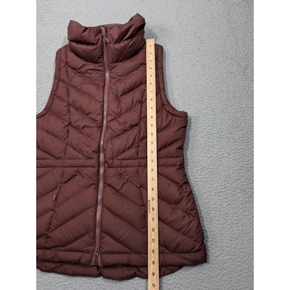 Duluth Trading Co Cold Reliable Down Vest Womens Small Puffer Zip Burgundy - Picture 12 of 12